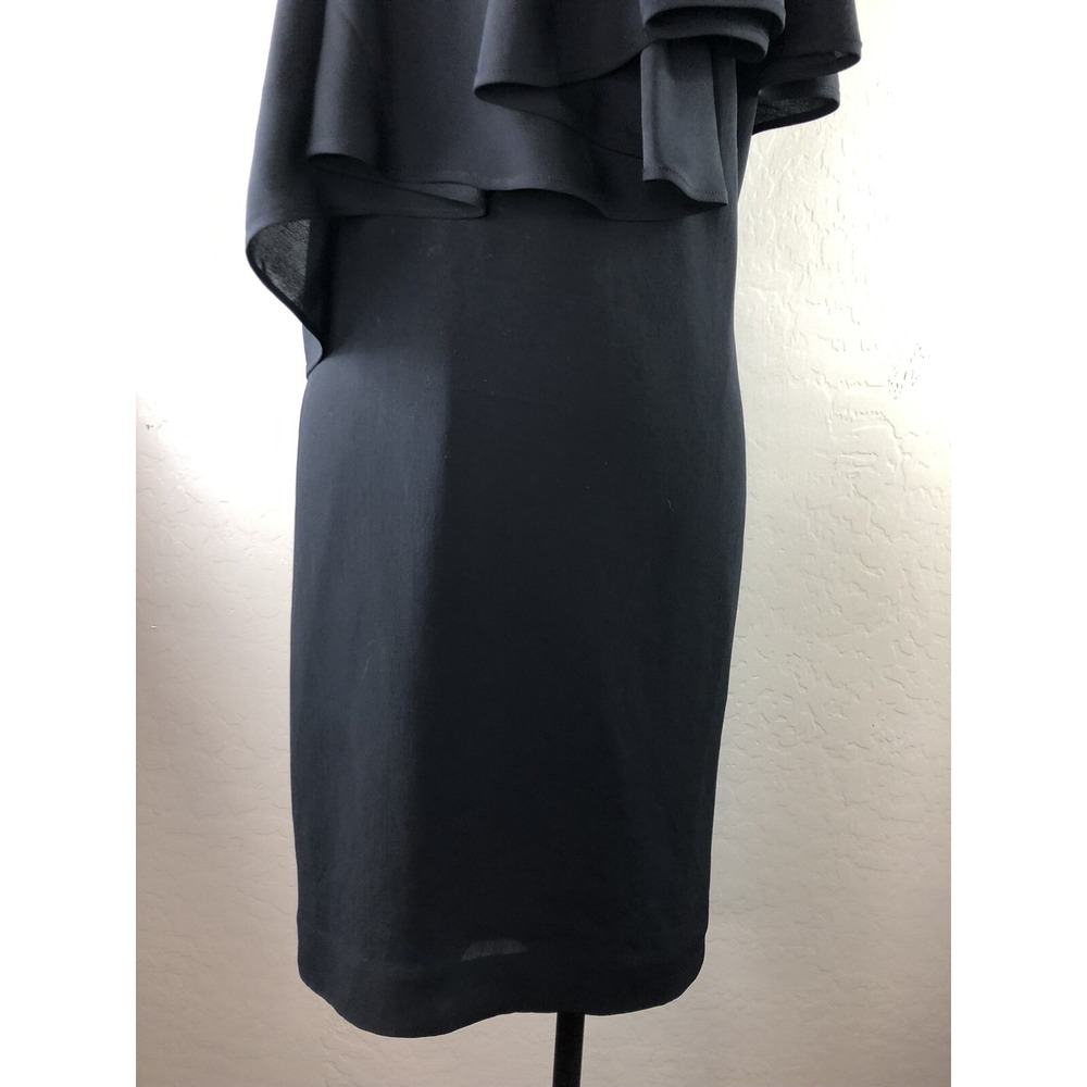 ACNE Womens 38 Flutter Spaghetti Strap Little Black Dress - Picture 3 of 9